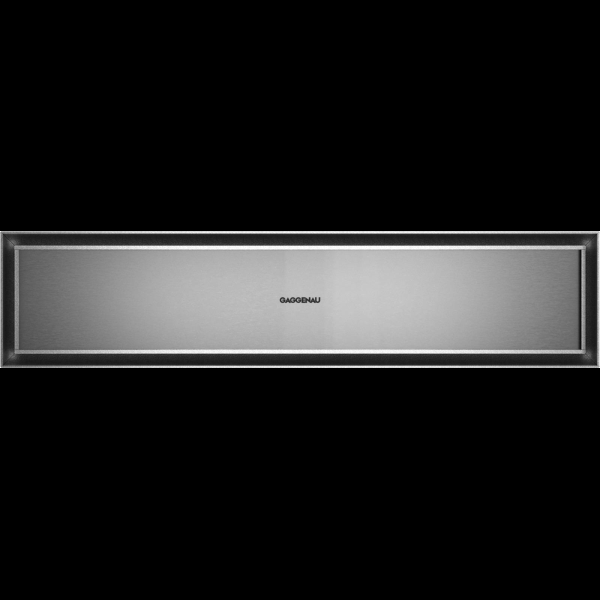 Gaggenau GW451120, Gaggenau Serie Expressive, Wärmeschublade, 60 x 14 cm, Edelstahl hinter Rauchglas