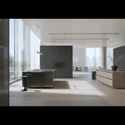 Gaggenau GO251100, Gaggenau Serie Minimalistic, Backofen, 60 x 60 cm, Türanschlag: links, Gaggenau Onyx