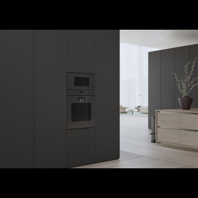 Gaggenau GM220100, Gaggenau Serie Minimalistic, Mikrowelle, Türanschlag: rechts, Gaggenau Onyx