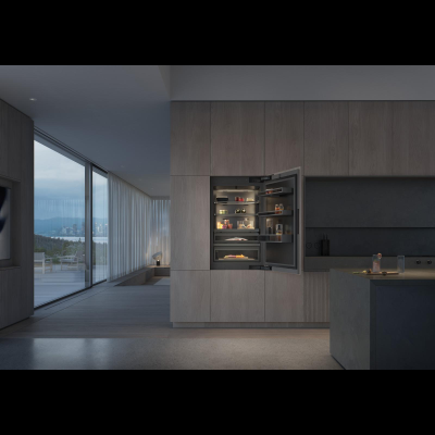 Gaggenau RVB477190, Vario Kältegeräte Serie Expressive, Kühl- und Gefrierkombination, 213.4 x 76.2 cm