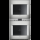 Gaggenau bx481112, 400 series, built-in double oven, door hinge: left, stainless steel behind glass