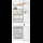 Gaggenau rb289300, 200 series, Vario fridge-freezer, 177.2 x 55.8 cm, flat hinge with soft-close drawer