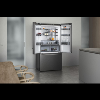 Gaggenau ry295350, 200 series, fridge-freezer, multi-door, 183 x 90.5 cm, stainless steel black