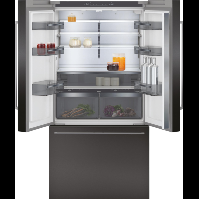 Gaggenau ry295350, 200 series, fridge-freezer, multi-door, 183 x 90.5 cm, stainless steel black