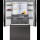 Gaggenau ry295350, 200 series, fridge-freezer, multi-door, 183 x 90.5 cm, stainless steel black